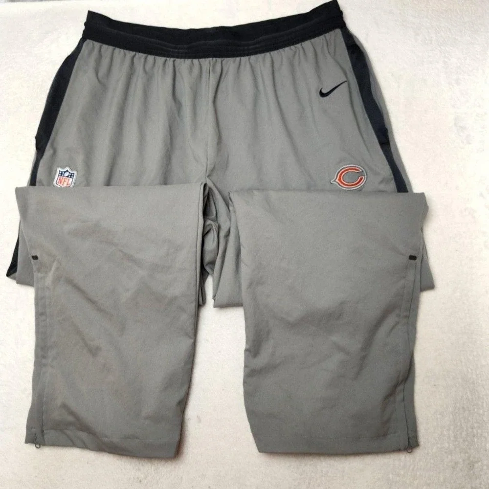 Nike Chicago Bears Pants Mens 4XL Gray NFL Football Dri-FIT On Field Apparel